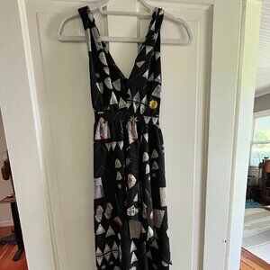 Mara Hoffman Cross-strapped Midi Dress